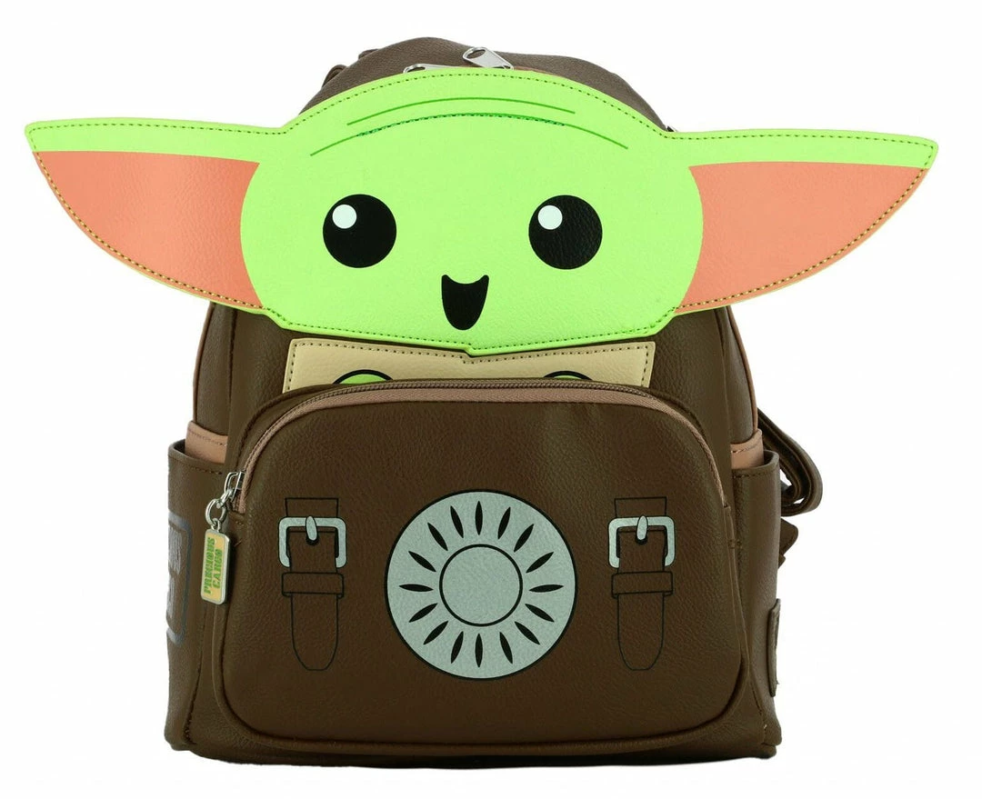 New π The Mandalorian Loungefly Fye Mandalorian Cosplay Faux Leather Mini Backpack π€© 1 The Mandalorian Loungefly Fye Mandalorian Cosplay Faux Leather Mini Backpack