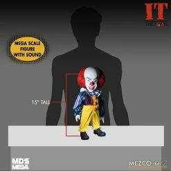 Horror IT 1990 Pennywise 15 Inch Mds Mega Figure With Sound