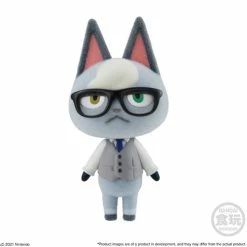 Official Nintendo Animal Crossing New Horizons 8 Piece Flocked Dolls Mini Figure Collection Wave 2