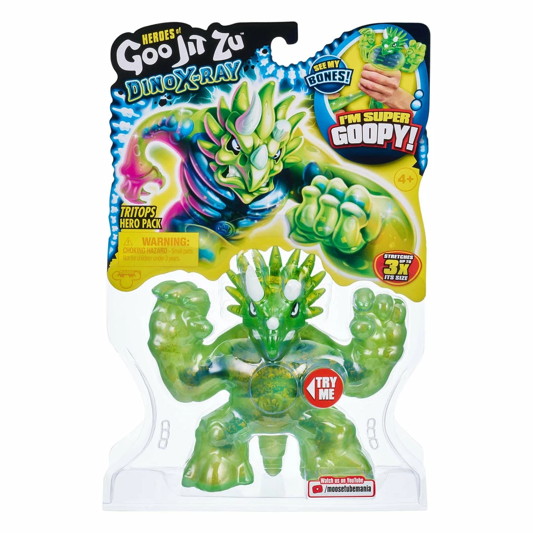 Brand new ⌛ Heroes Of Goo Jit Zu Dino X-Ray Tritops Hero Pack Gifts For Kids ⭐ 2 Heroes Of Goo Jit Zu Dino X-Ray Tritops Hero Pack Gifts For Kids