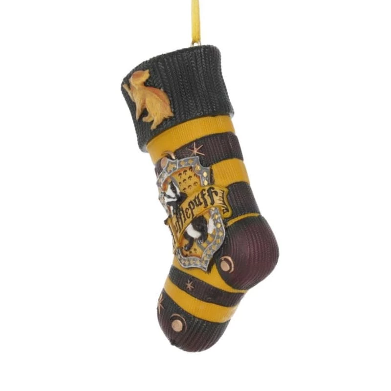 Deals ⌛ Official Harry Potter Hufflepuff Stocking Hanging Ornament ✔️ 3 Official Harry Potter Hufflepuff Stocking Hanging Ornament