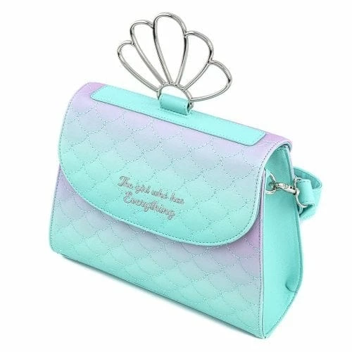 Best deal β€οΈ Disney Loungefly The Little Mermaid Ombre Scales Shell Handle Crossbody Bag Bags π 3 Disney Loungefly The Little Mermaid Ombre Scales Shell Handle Crossbody Bag Bags