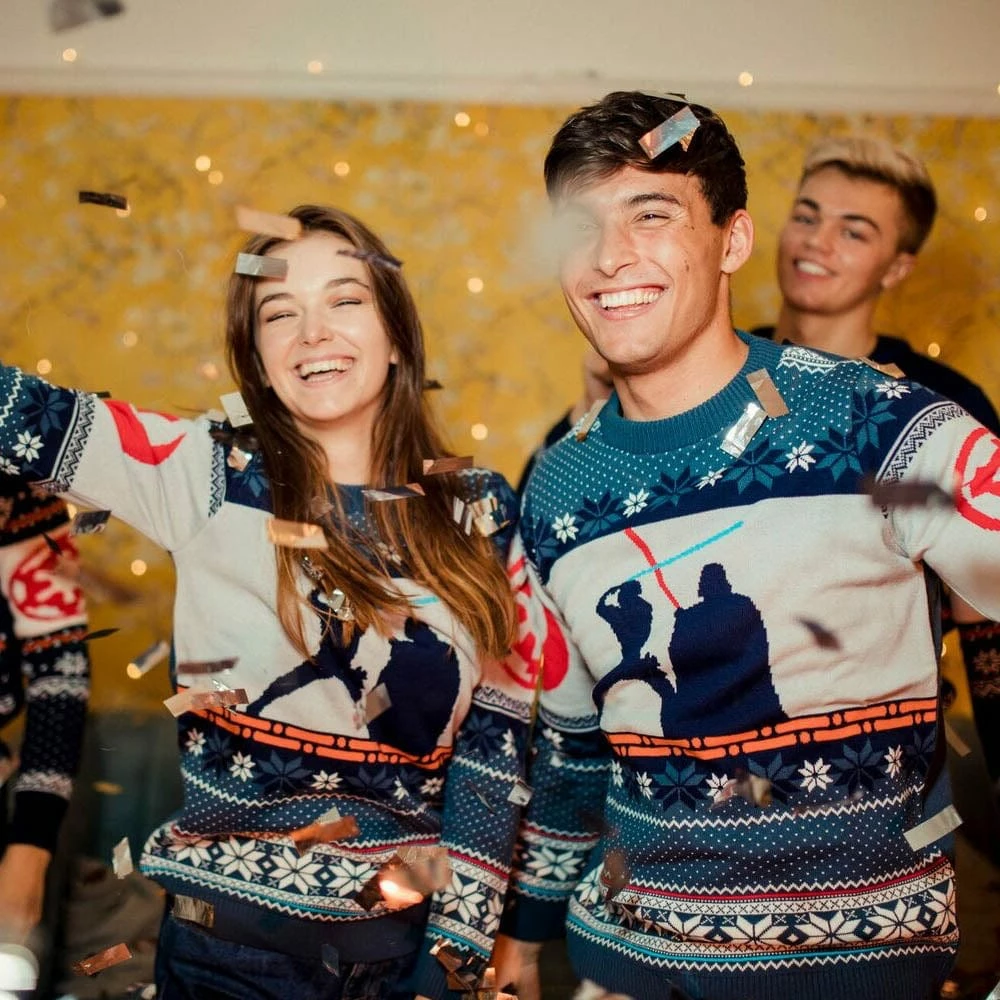 Promo β Star Wars Christmas Jumper Official Star Wars Luke Vs Darth Christmas Jumper / Ugly Sweater 𧨠4 Star Wars Christmas Jumper Official Star Wars Luke Vs Darth Christmas Jumper / Ugly Sweater
