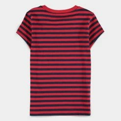 Official Disney Cruella Striped Kids Short Sleeved T-Shirts Apparel