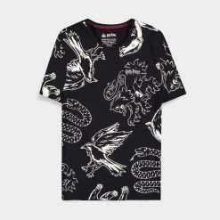 Apparel Official Harry Potter Black AOP Unisex T-Shirts