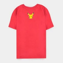 Official Pokemon Colour-Block Logo Kids Short Sleeved T-Shirts Apparel