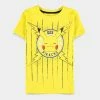 Official Pokemon Pikachu Face Kids Short Sleeved T-Shirts