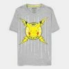 Official Pokemon Pikachu Face Unisex Core Short Sleeved T-Shirts Apparel