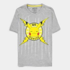 Official Pokemon Pikachu Face Unisex Core Short Sleeved T-Shirts Apparel