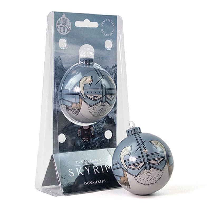 Hot Sale 🛒 Bethesda Christmas Decoration Bauble Heads Skyrim ‘Dovahkiin’ Christmas Decoration / Ornament 🌟 5 Bethesda Christmas Decoration Bauble Heads Skyrim ‘Dovahkiin’ Christmas Decoration / Ornament