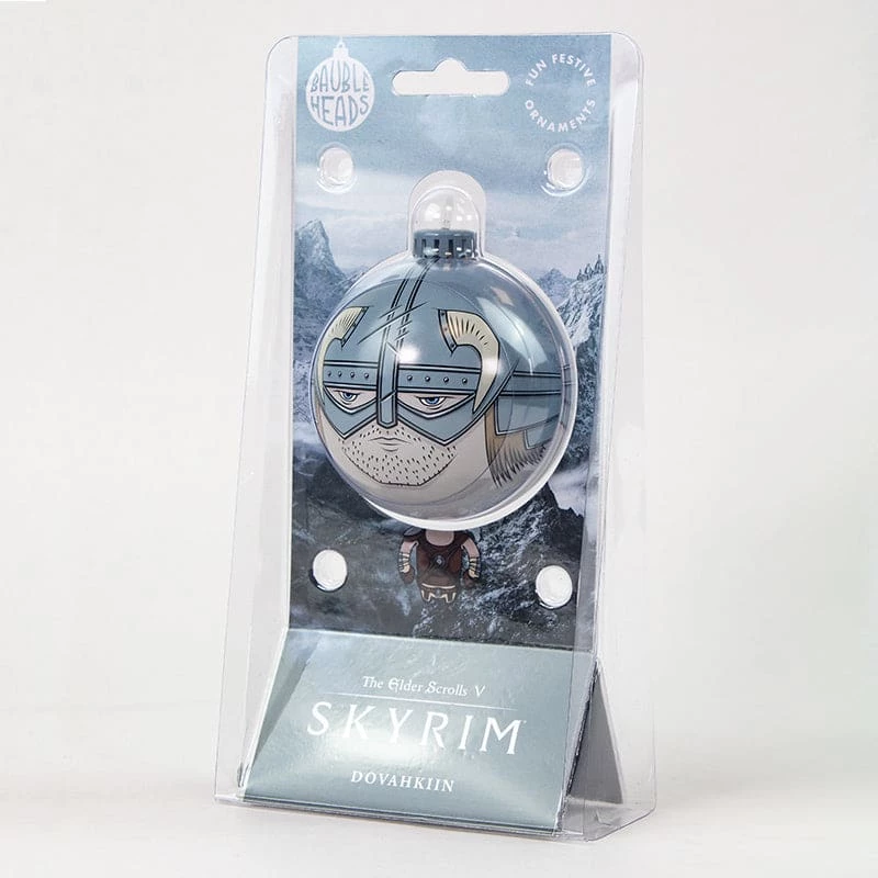 Hot Sale 🛒 Bethesda Christmas Decoration Bauble Heads Skyrim ‘Dovahkiin’ Christmas Decoration / Ornament 🌟 4 Bethesda Christmas Decoration Bauble Heads Skyrim ‘Dovahkiin’ Christmas Decoration / Ornament
