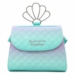 Disney Loungefly The Little Mermaid Ombre Scales Shell Handle Crossbody Bag Bags