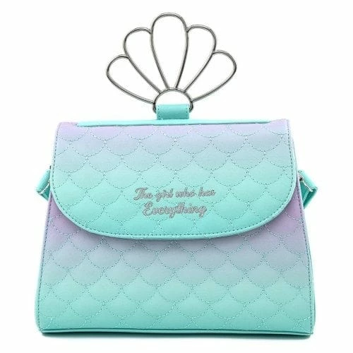 Best deal β€οΈ Disney Loungefly The Little Mermaid Ombre Scales Shell Handle Crossbody Bag Bags π 1 Disney Loungefly The Little Mermaid Ombre Scales Shell Handle Crossbody Bag Bags