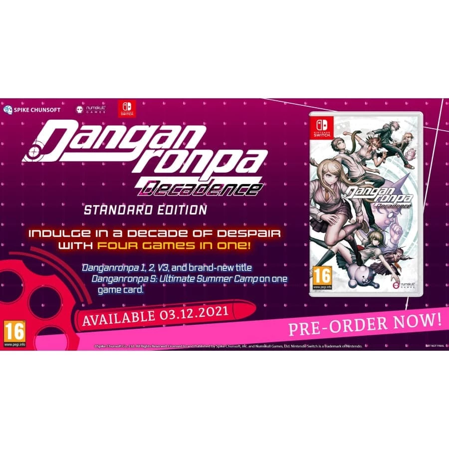 Hot Sale π Games Danganronpa Decadence (Nintendo Switch) 𧨠2 Games Danganronpa Decadence (Nintendo Switch)