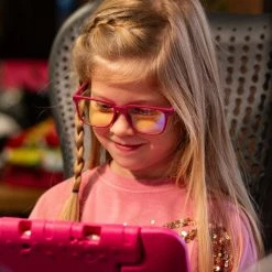 Official Numskull ESports Kids Pink Blue Light Blocking Gaming Glasses Gaming Accessories