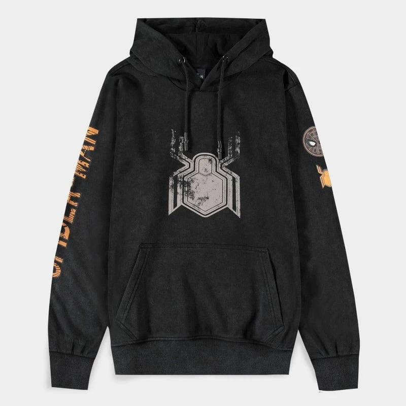 Wholesale π Official Marvel Spider-Man Unisex Acid Washed Hoodies π 1 Official Marvel Spider-Man Unisex Acid Washed Hoodies