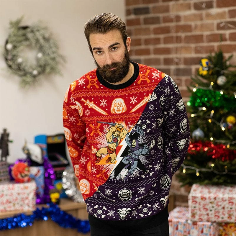 Best deal β Masters Of The Universe Official He-Man Vs. Skeletor 𧨠Christmas Jumper / Ugly Sweater π 3 Masters Of The Universe Official He-Man Vs. Skeletor Christmas Jumper / Ugly Sweater