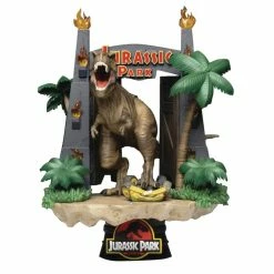 Official Jurassic Park D-Stage PVC Diorama Park Gate 15cm (6")