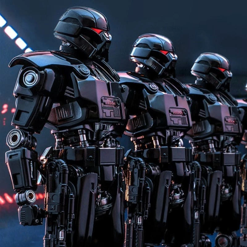 New ⭐ Official Hot Toys Star Wars The Mandalorian Dark Trooper 1:6 Scale Figure 🥰 4 Official Hot Toys Star Wars The Mandalorian Dark Trooper 1:6 Scale Figure