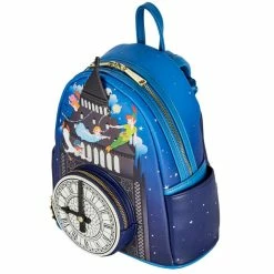 LoungeFly Disney Peter Pan Glow Clock Mini Backpack Bags