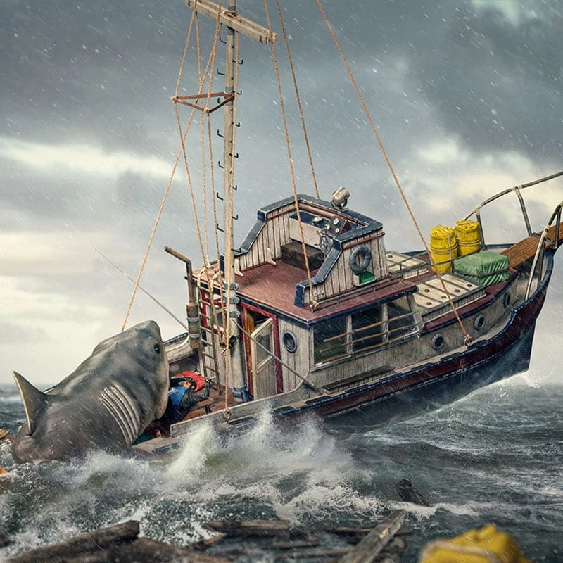 Cheap π Official Iron Studios Jaws Attack 1:20 Demi Scale Statue π 10 Official Iron Studios Jaws Attack 1:20 Demi Scale Statue