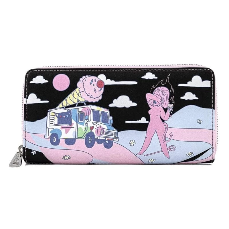 New 🌟 Loungefly Valfré Lucy Ice Cream Truck Zip Around Wallet ✔️ 1 Loungefly Valfré Lucy Ice Cream Truck Zip Around Wallet