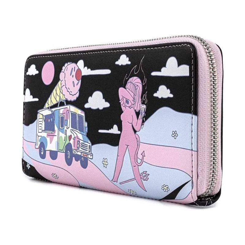 New 🌟 Loungefly Valfré Lucy Ice Cream Truck Zip Around Wallet ✔️ 2 Loungefly Valfré Lucy Ice Cream Truck Zip Around Wallet