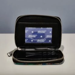 LoungeFly Dc Superheroes Chibi Lineup Zip Around Wallet