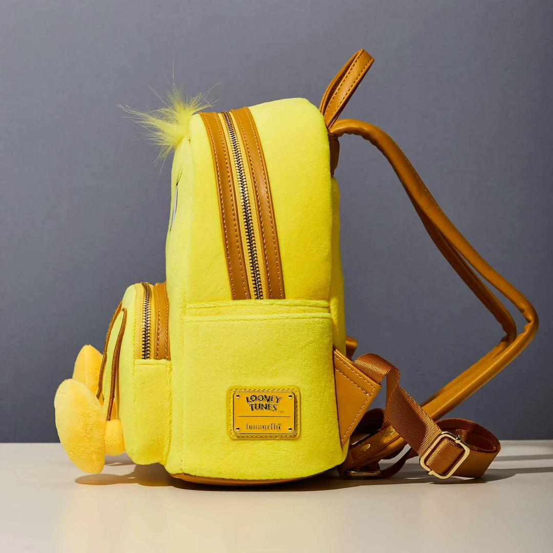 Hot Sale ✨ LoungeFly Looney Tunes Tweety Plush Mini ⭐ Backpack ⭐ 5 LoungeFly Looney Tunes Tweety Plush Mini Backpack