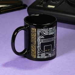 Official Mega Drive 'Logo' Black Ceramic Mug SEGA