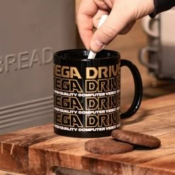 Official Mega Drive 'Logo' Black Ceramic Mug SEGA