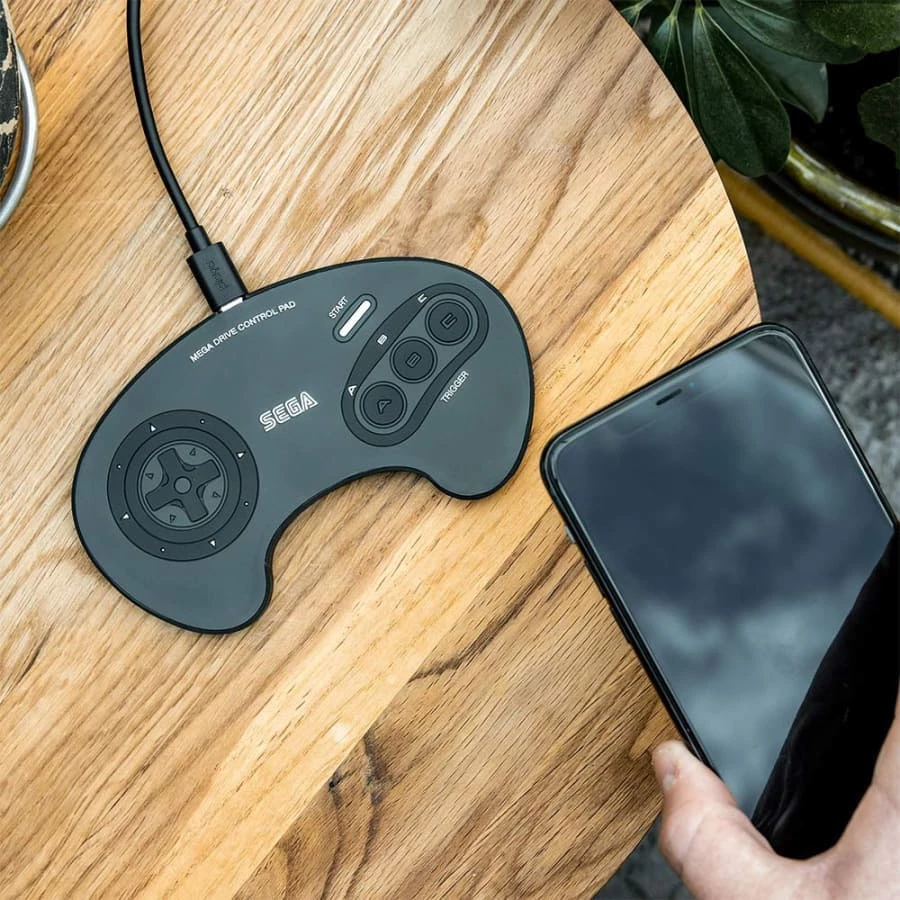 Best Sale ❤️ Official SEGA Mega Drive Hand Controller Wireless Charging Mat Phone Accessories 🔔 2 Official SEGA Mega Drive Hand Controller Wireless Charging Mat Phone Accessories