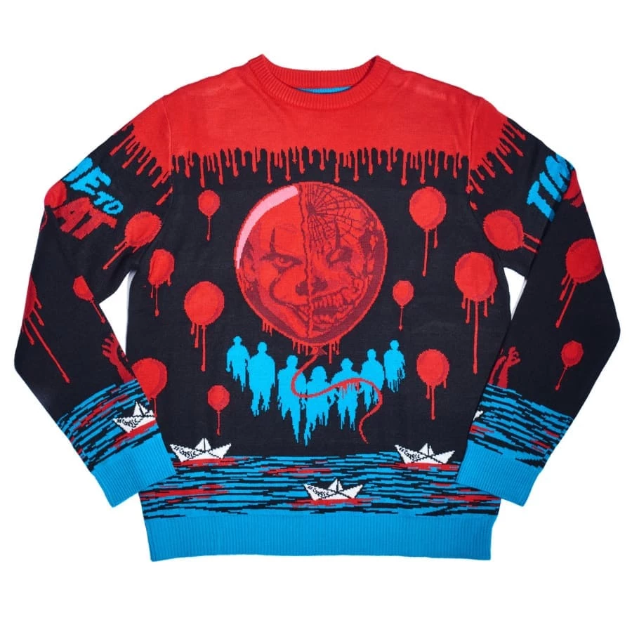 Brand new π IT Official Pennywise Jumper / Ugly Sweater Horror π₯ 1 IT Official Pennywise Jumper / Ugly Sweater Horror