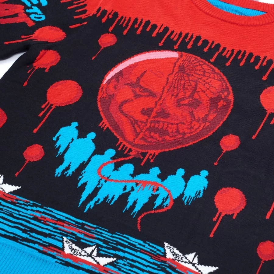 Brand new π IT Official Pennywise Jumper / Ugly Sweater Horror π₯ 7 IT Official Pennywise Jumper / Ugly Sweater Horror