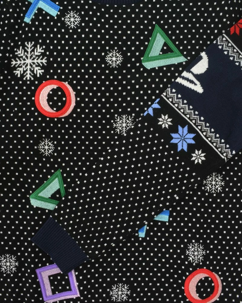 Cheapest π PlayStation Christmas Jumper Official PlayStation Symbols Black Christmas Jumper / Ugly Sweater π 4 PlayStation Christmas Jumper Official PlayStation Symbols Black Christmas Jumper / Ugly Sweater