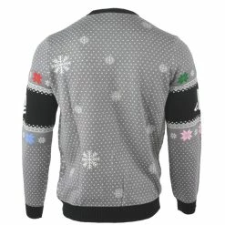 PlayStation Christmas Jumper PlayStation Symbols Grey Sweater