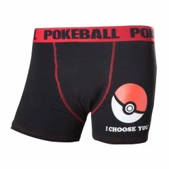 Official Pokemon 'I Choose You' Poké Ball Boxer Shorts Nintendo