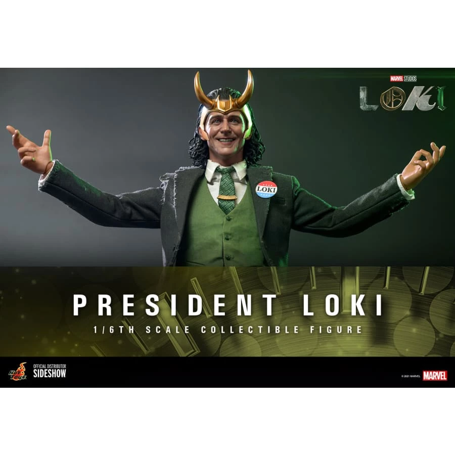 Best Pirce 🎁 Official Hot Toys Marvel Loki President Loki 1:6 Scale Figure ❤️ 11 Official Hot Toys Marvel Loki President Loki 1:6 Scale Figure