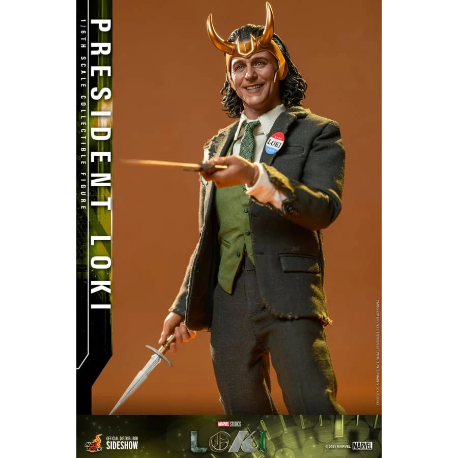Best Pirce 🎁 Official Hot Toys Marvel Loki President Loki 1:6 Scale Figure ❤️ 14 Official Hot Toys Marvel Loki President Loki 1:6 Scale Figure