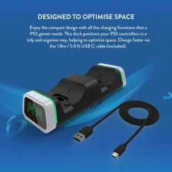 Gaming Accessories Numskull PlayStation 5 / PS5 Fast Charge Twin Charging Dock