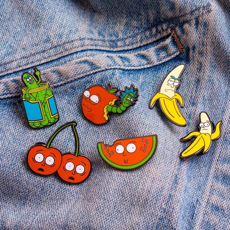 Cheap π― Pin Kings Rick And Morty Enamel Pin Badge Set 1.2 β Apple Morty & Watermelon Morty π€© 4 Pin Kings Rick And Morty Enamel Pin Badge Set 1.2 β Apple Morty & Watermelon Morty