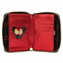 Iron Man LoungeFly Pop By Marvel Ironman Head Zip Around Wallet
