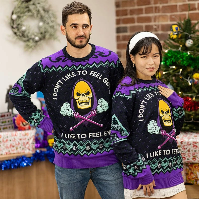Best Sale π₯° Masters Of The Universe Official Skeletor Christmas Jumper / Ugly Sweater β 2 Masters Of The Universe Official Skeletor Christmas Jumper / Ugly Sweater