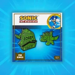Pin Kings Modern Sonic The Hedgehog Glow In The Dark Halloween Sonic & Tails Enamel Pin Badge Set 1.1 Accessories