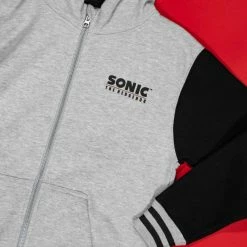 Apparel Official Modern Sonic The Hedgehog Japanese Style Varsity Hoodies (Unisex)