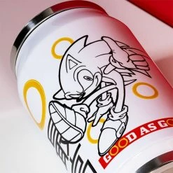 Homeware Official Modern Sonic The Hedgehog Japanese Style Drinkware Can