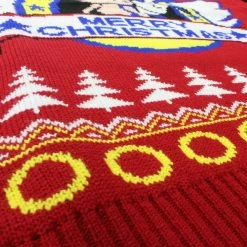 SEGA Official Classic Sonic The Hedgehog Christmas Jumper / Ugly Sweater