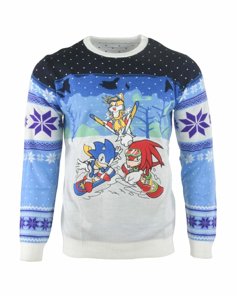 Discount β€οΈ Sonic The Hedgehog π Christmas Jumper Official Sonic The Hedgehog Skiing Christmas Jumper / Ugly Sweater π€© 1 Sonic The Hedgehog Christmas Jumper Official Sonic The Hedgehog Skiing Christmas Jumper / Ugly Sweater