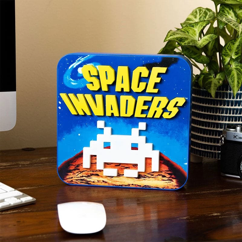 Discount ✨ Official Space Invaders 3D Desk Lamp / Wall Light Homeware ⭐ 1 Official Space Invaders 3D Desk Lamp / Wall Light Homeware