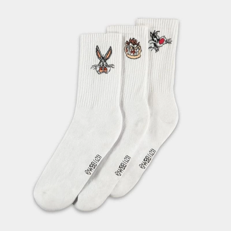 Brand new 🧨 Official Looney Tunes Sport Socks (3 Pairs) Apparel ❤️ 1 Official Looney Tunes Sport Socks (3 Pairs) Apparel